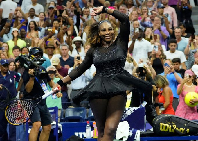 US Open 2022, 1. den (Serena Williamsová)