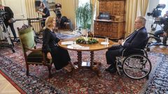 Miloš Zeman, prezident, rozhovor, Terezie Tománková
