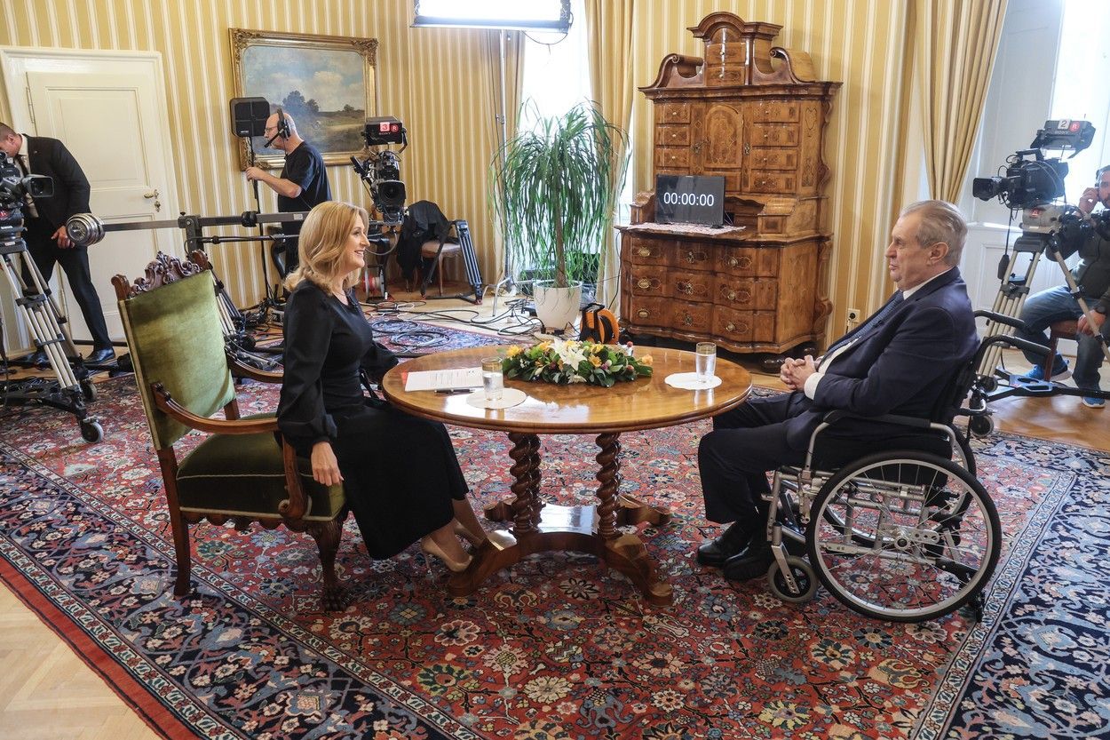 Miloš Zeman, prezident, rozhovor, Terezie Tománková