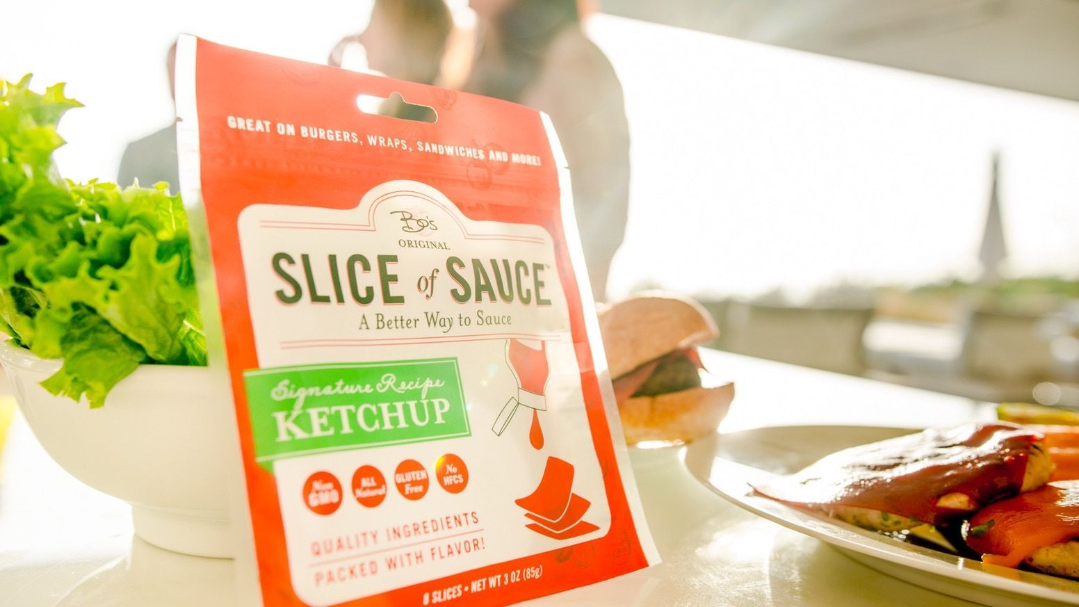 Bo’s Original Slice of Sauce, plátkový kečup, plátky, Kickstarter