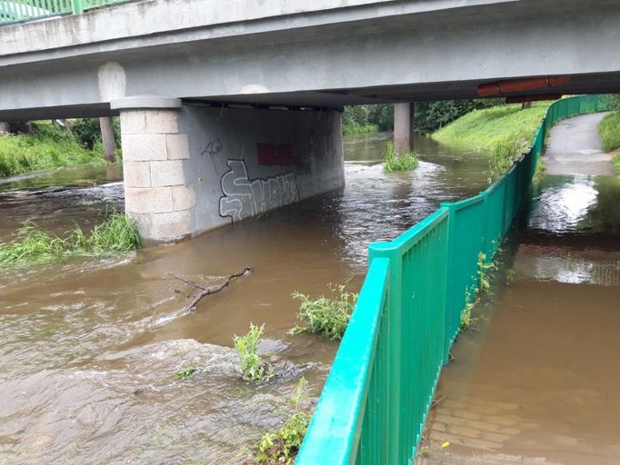 Povodně v Jihlavě.