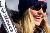 Americká lyžařka Lindsey Vonnová. Poslat během OH tuto fotku na sociální síť, má problém. Ukázali by totiž sponzora (na kulichu).