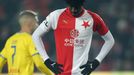 Peter Olayinka v zápase 16. kola Slavia - Teplice