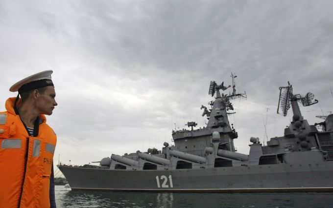 Jedna z chloub dnešní ruské armády. Vlajková loď černosmořské flotily Moskva