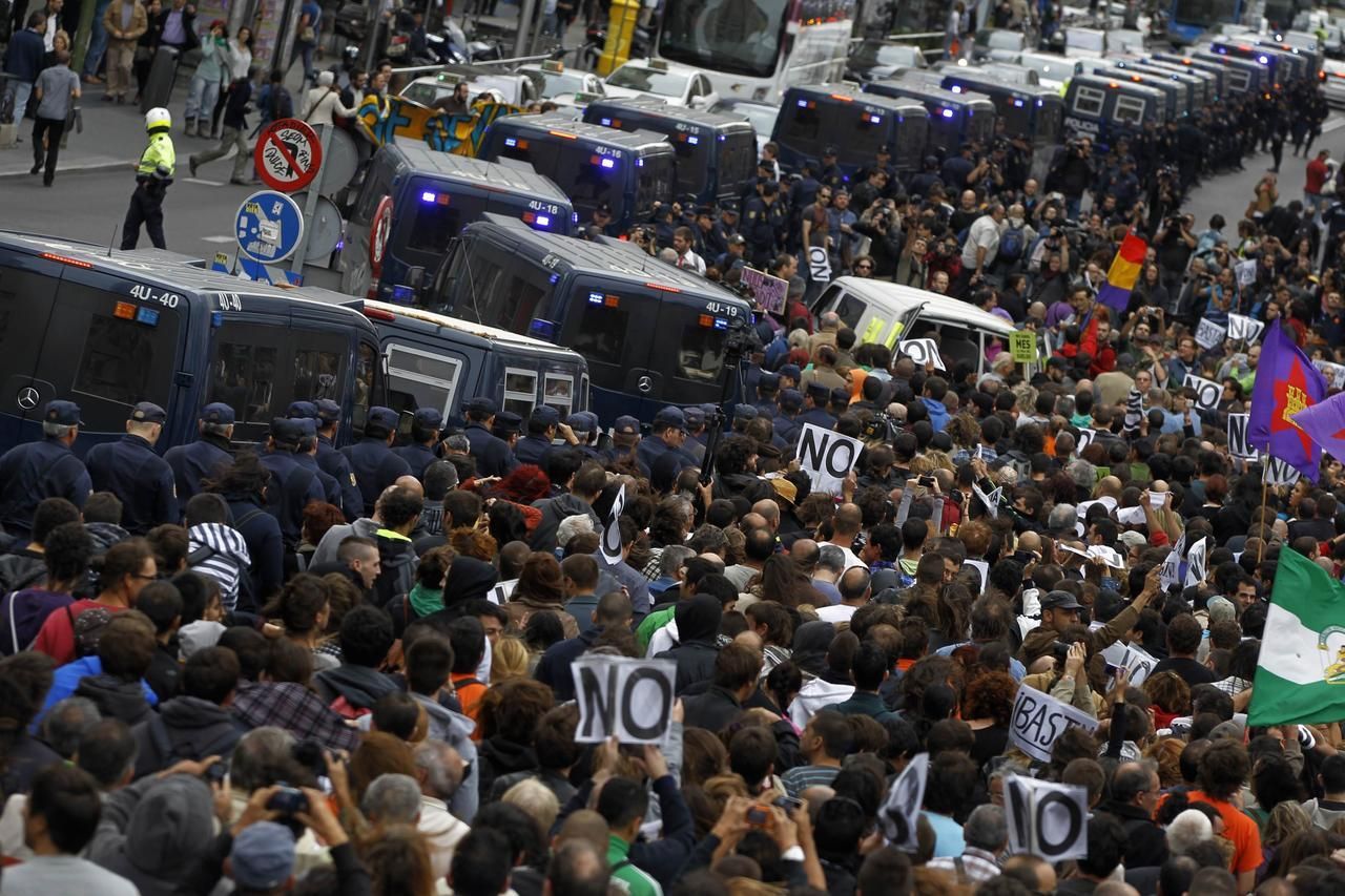 Foto: Protesty v Madridě