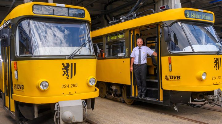 Drážďanskou MHD ochromil nedostatek dílů. Nasazují tak vyřazené české tramvaje Tatra; Zdroj foto: ČTK