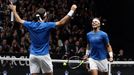 Roger Federer a Rafael Nadal na Laver Cupu 2017