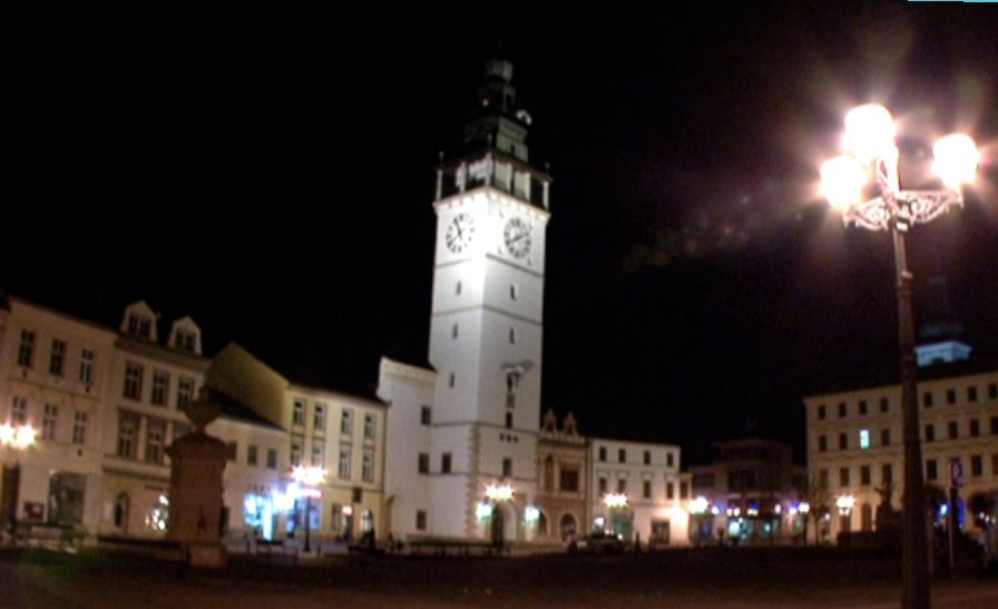 Hodina Země: Vyškovská radnice a náměstí TGM s osvětlením