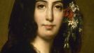 Portrét francouzské spisovatelky George Sandové (Amantine Lucile Aurore Dupin: 1804-1876).