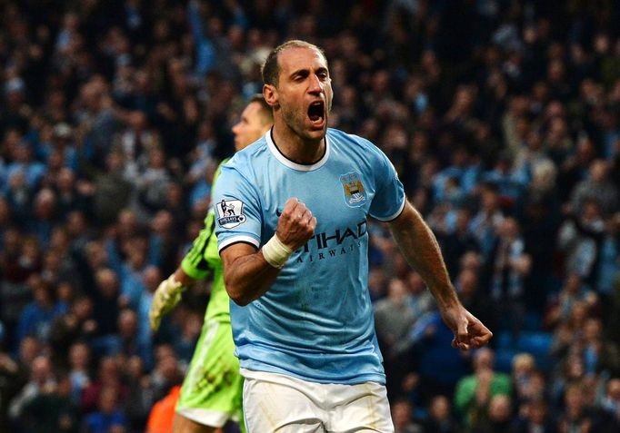 Zabaleta slaví gól do sítě WBA