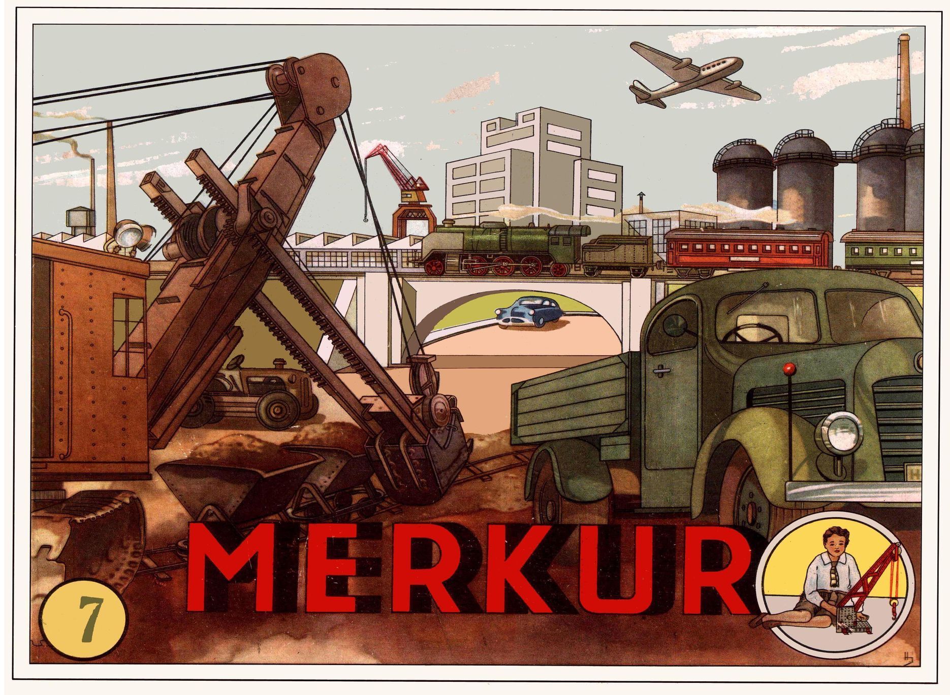 merkur stavebnice obal po roce 1955