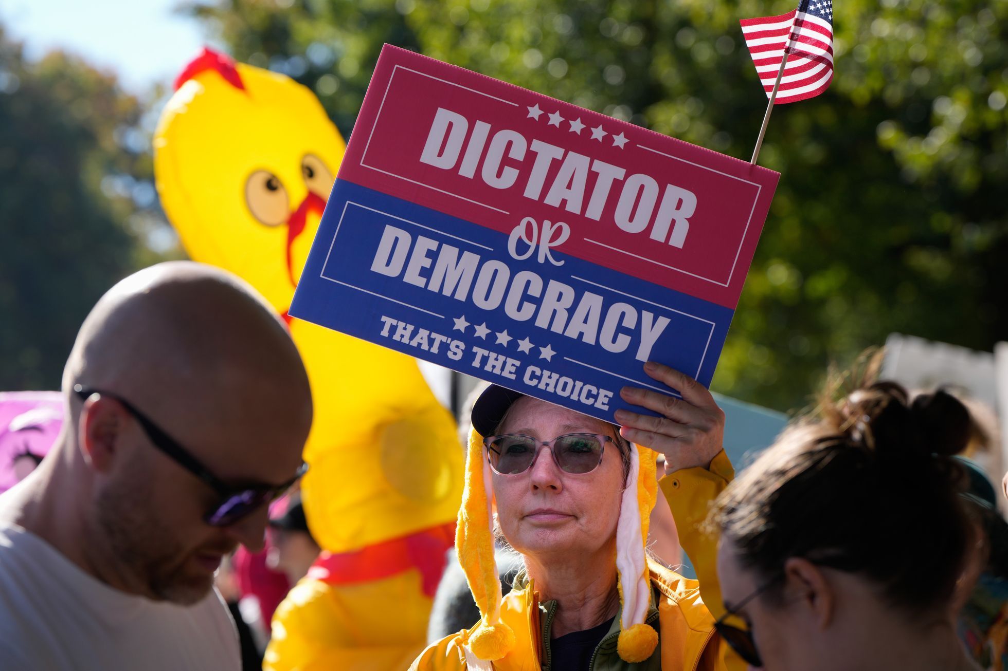 USA, Spojené státy, protest, demonstrace, Donald Trump, No Kings
