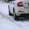 auto, zima, sníh, silnice
