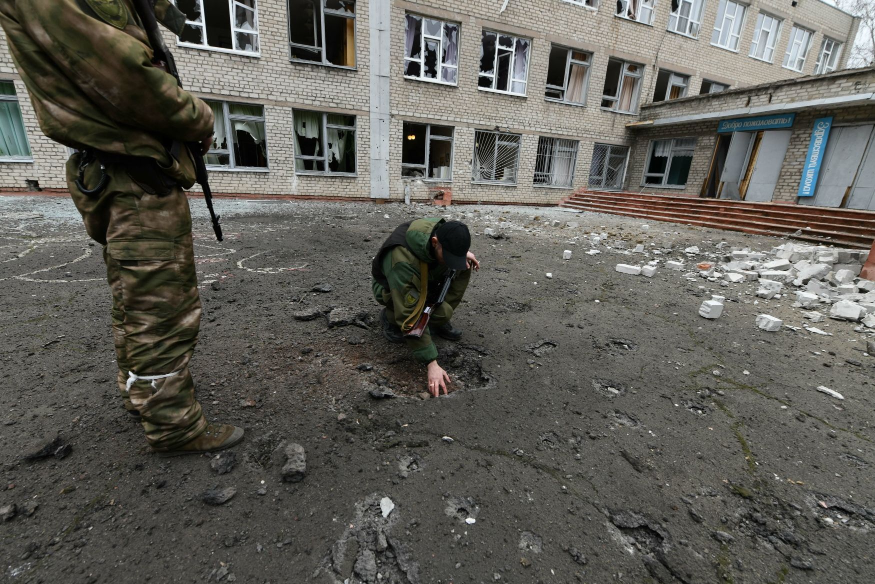 Foto / Ukrajina /  Rusko / Útok / Invaze / Výbuch / Bombardování  / 25. 2. 2022