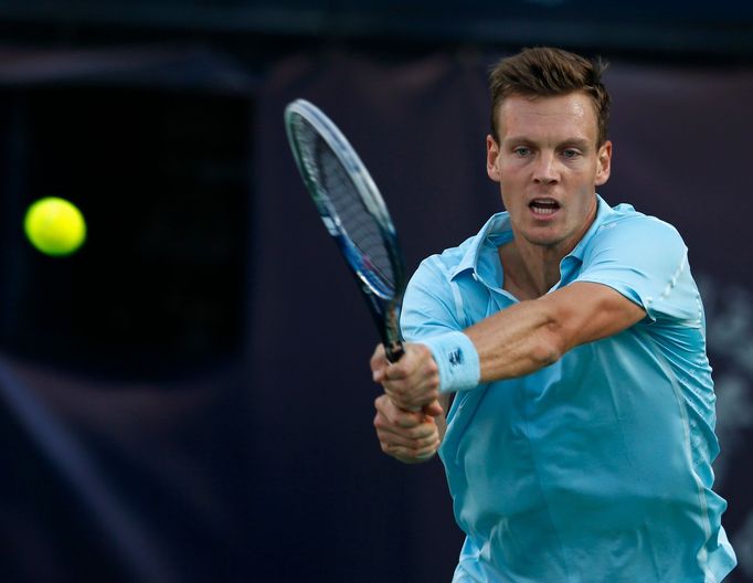 Tomáš Berdych na turnaji v Dubaji