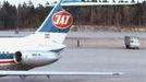 Fotografie letounu DC-9-32 YU-AHT pořízená na letišti ve Stockholmu přibližně půl roku před tragickou událostí.