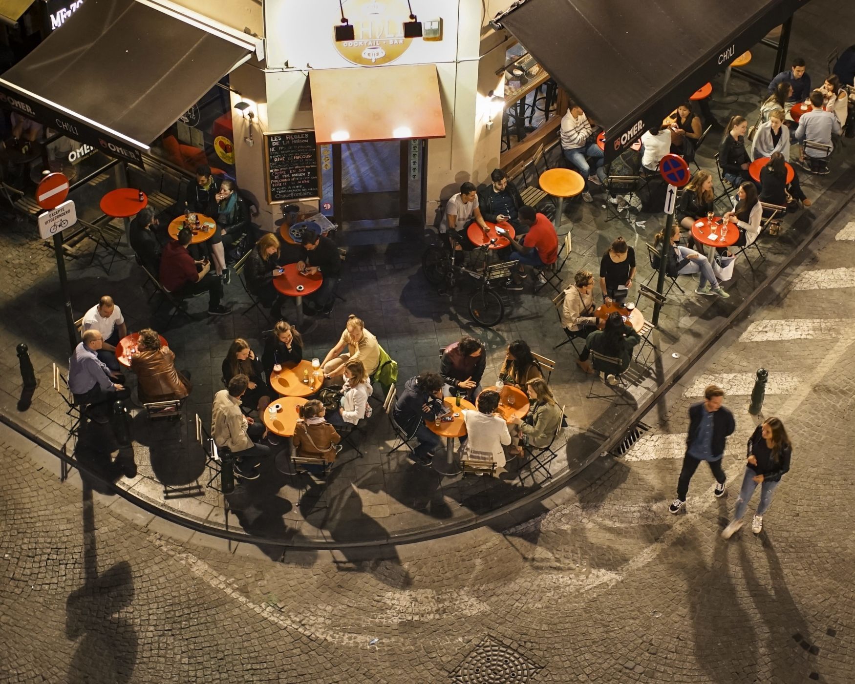 Brusel kavárna restaurace bar noční život
