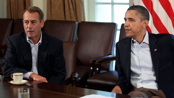 Prezident Obama a předseda sněmovny John Boehner nenacházejí společnou řeč.