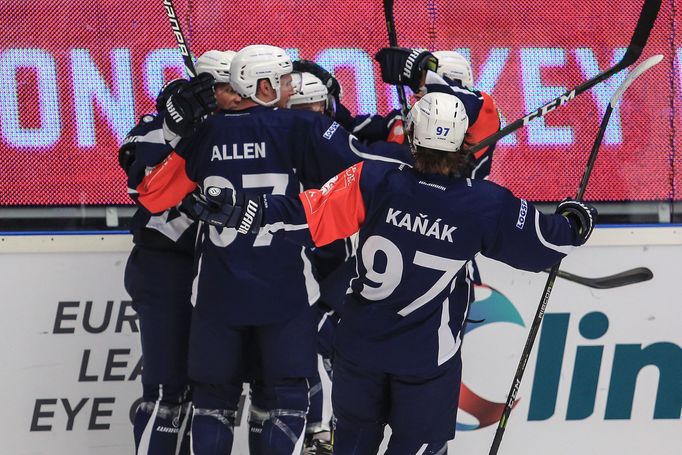 Hokejová Liga mistrů 2018/19: HC Škoda Plzeň - HC Lugano: Radost hráčů Plzně