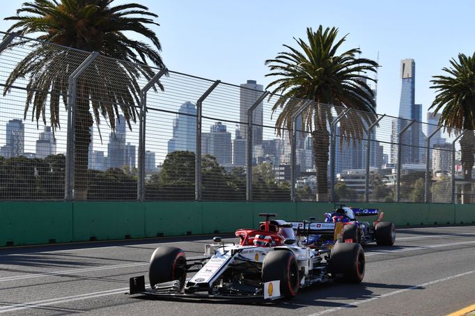 F1, VC Austrálie 2019: Kimi Räikkönen, Alfa Romeo a Daniil Kvjat, Toro Rosso