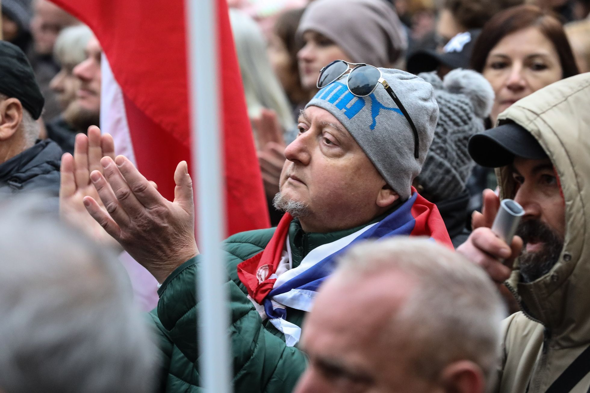 17. listopad 2021, státní svátek, Sametová revoluce, 17. 11. 2021, Národní třída, Hlávkova kolej