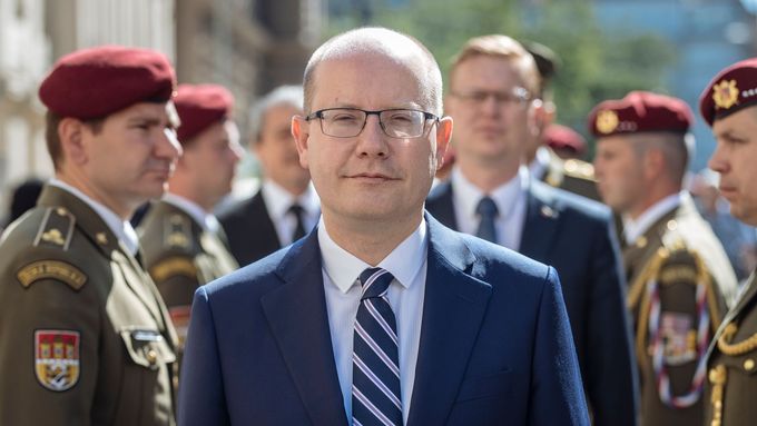 Premiér v demisi Bohuslav Sobotka.