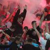 SL, Slavia - Plzeň: fanoušci Slavie