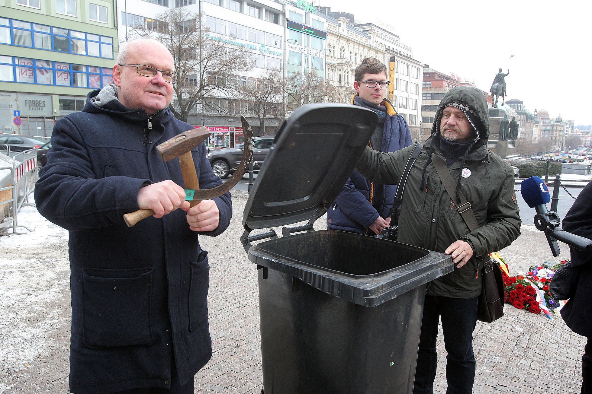 Připomínka sebeobětování Jana Palacha po 48.letech v Praze