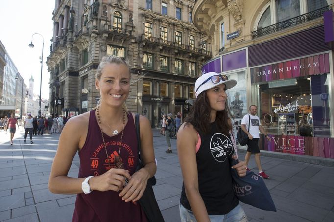 Barbora Hermannová a Markéta Sluková na MS ve Vídni 2017 (Hofburg)