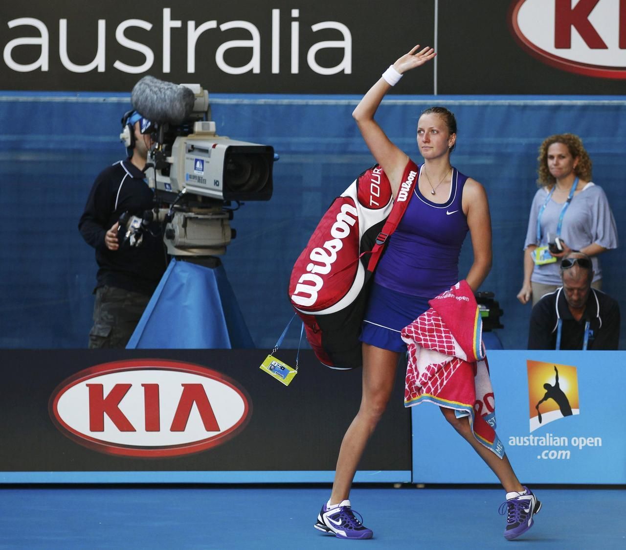 Australian Open: Kvitová (smutek) se loučí s publikem v Melbourne