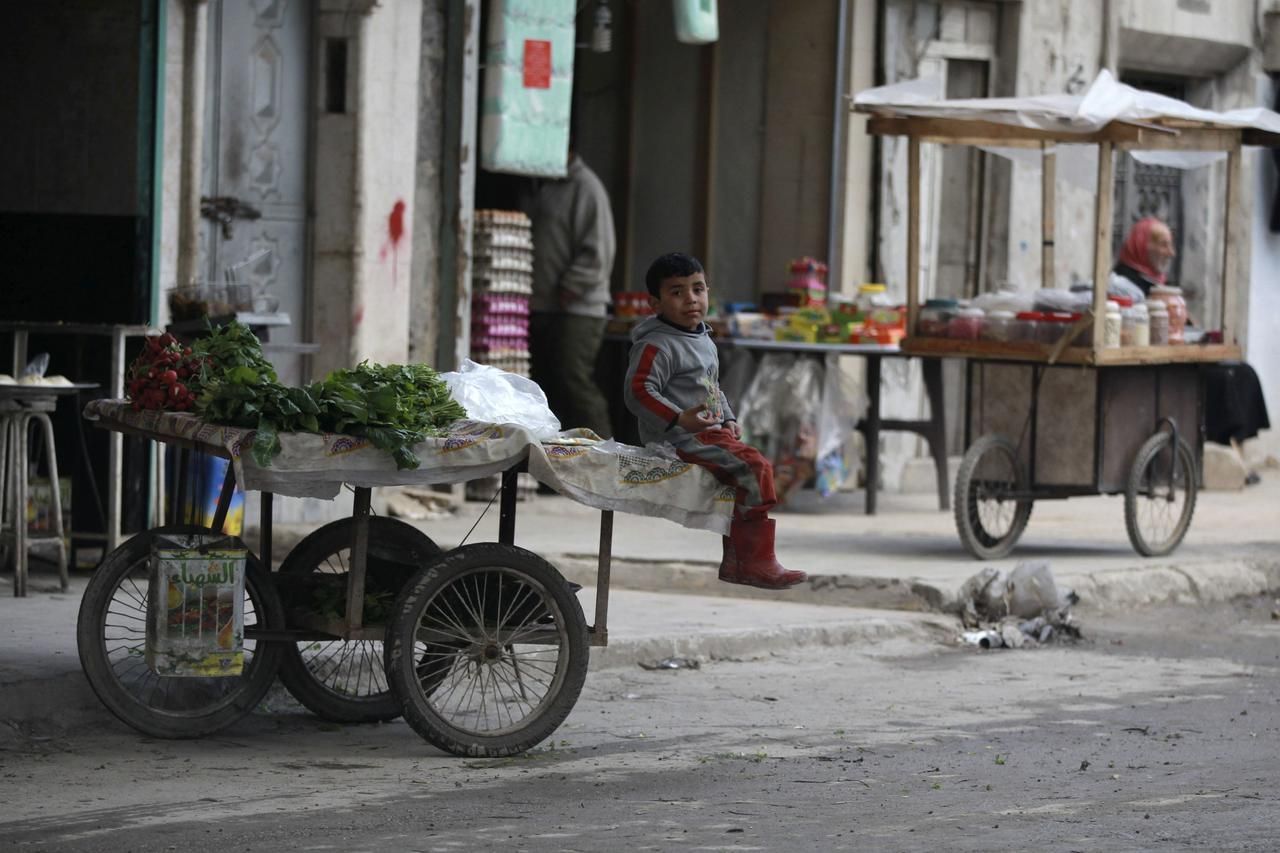 Zničené Aleppo