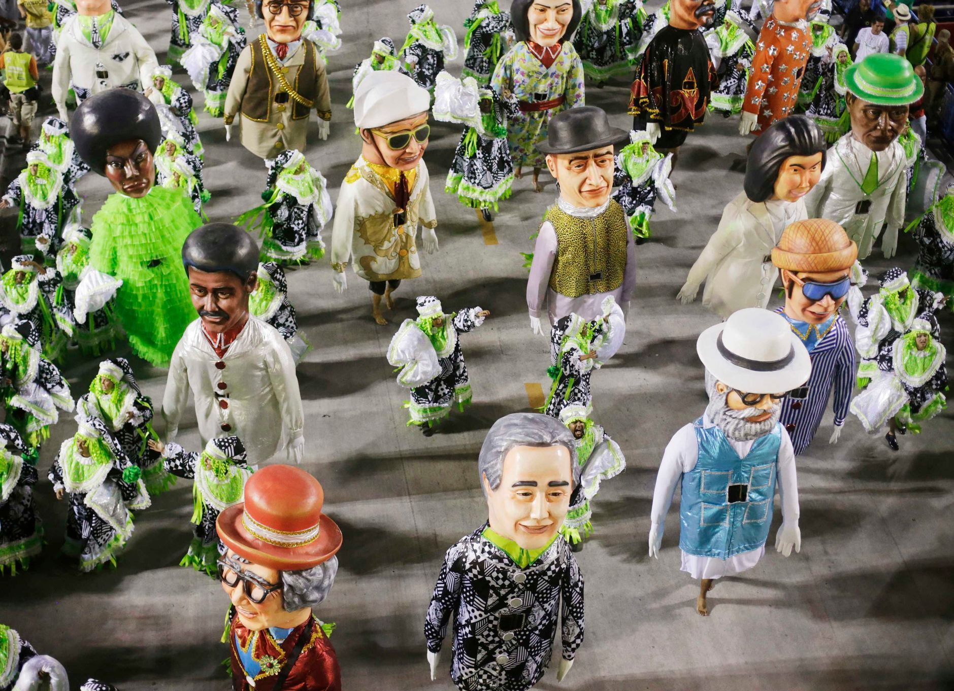 Revellers from the Mocidade Independente