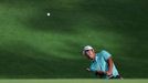 Golf - The Masters - Augusta National Golf Club - Augusta, Georgia, U.S. - November 12, 2020 Japan's Hideki Matsuyama chips onto the 10th green during the first round REU