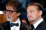 Leonardo DiCaprio a bollywoodská hvězda Amitábh Baččan, který si po boku DiCapria zahrál ve Velkém Gatsbym jednu z hlavních rolí.
