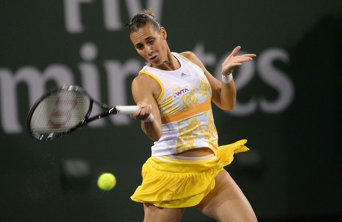 Italská tenistka Flavia Pennettaová na turnaji v Indian Wells