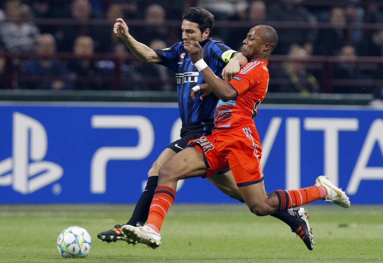 Inter Milán - Olympique Marseille (Javier Zanetti, Andre Ayew)