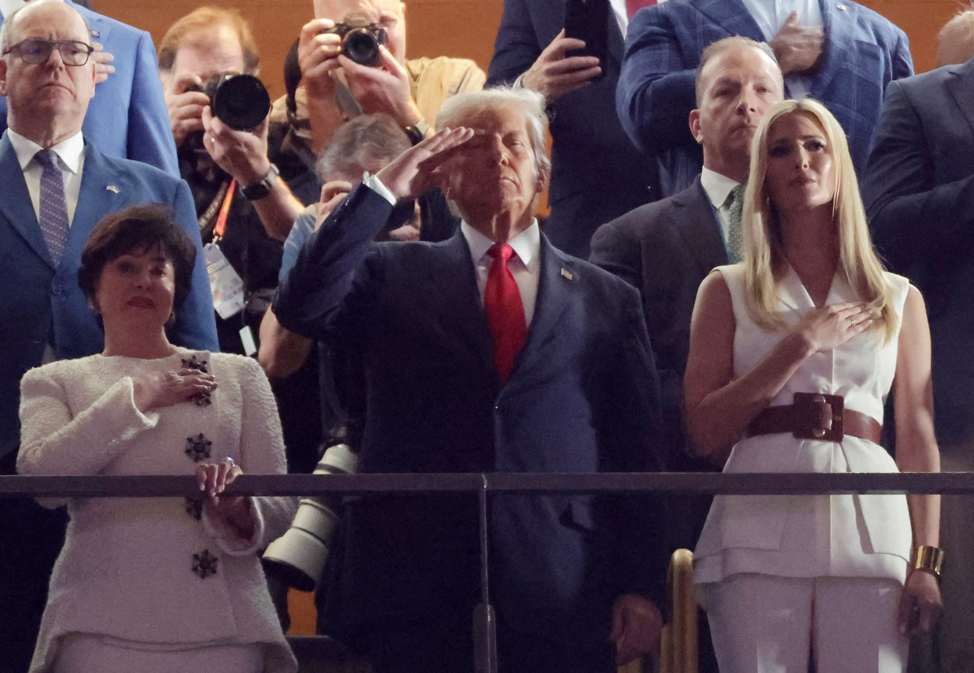 Super Bowl LIX  2025, Philadelphia - Kansas City: Donald Trump a Ivanka Trumpová