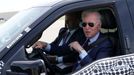 U.S. President Joe Biden tests the new Ford F-150 lightning truck as he visits VDAB at Ford Dearborn Development Center in Dearborn, Michigan, U.S., May 18, 2021.  REUTER