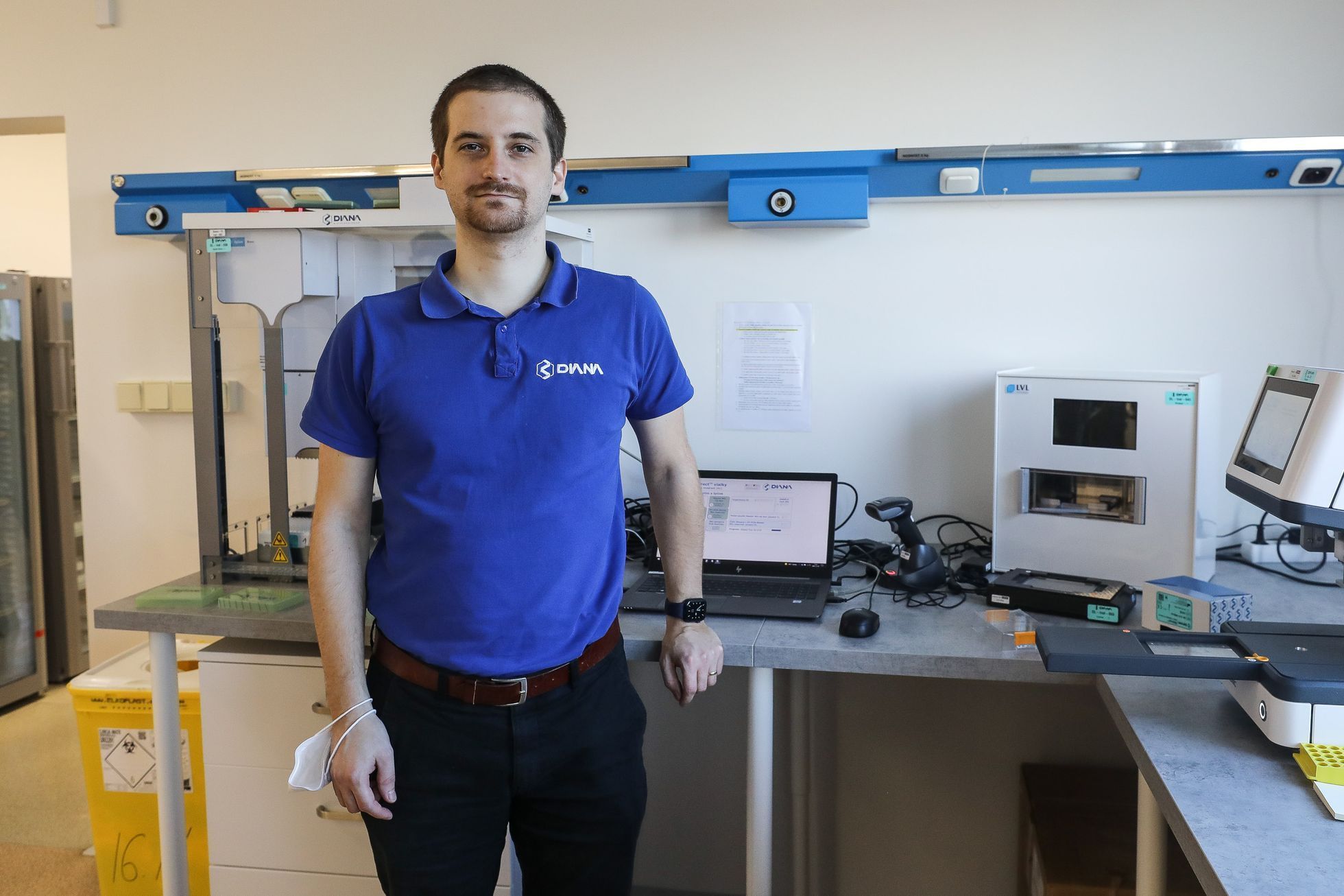 Výrobce PCR testů Diana Biotechnologies, laboratoř, koronavirus, nemoc, testování, laborant