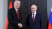 "Země se musí vrátit právoplatným vlastníkům." Erdogan promluvil o jednání s Putinem