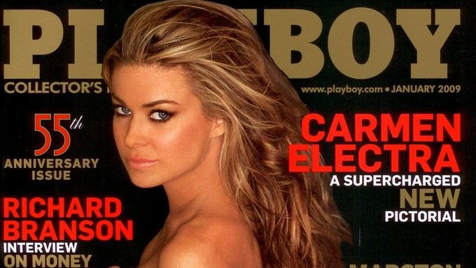 Carmen Electra na titulní straně časopisu Playboy