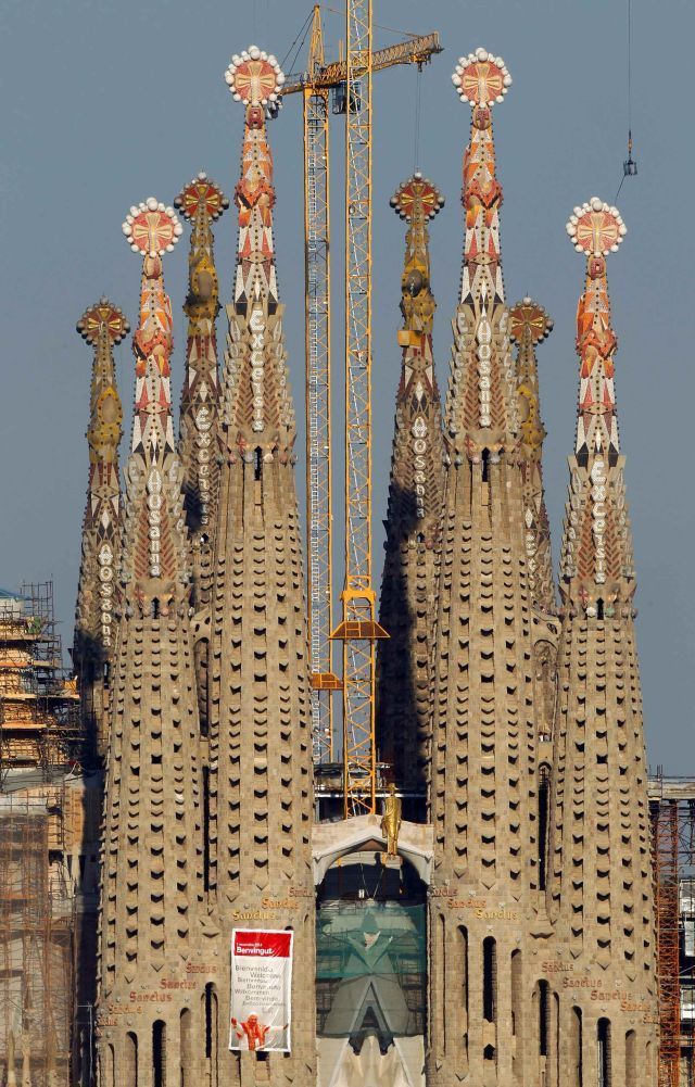 Barcelona bazilika Sagrada Familia Gaudí