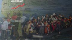 uprchlíci - balkánská trasa - obrázky do grafiky