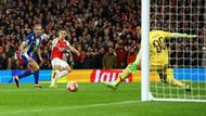 Arsenal  - FC Porto: Leandro Trossard dává gól na 1:0