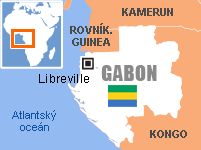 Mapa - Gabon