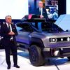 Renault's Chief Executive Luca De Meo speaks next to the unveiled Renault 4 electric at 2022 Paris Auto Show, France October 17, 2022. REUTERS/Stephane Mahe