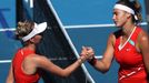 Australian Open 2022: Markéta Vondroušová a Aryna Sabalenková po utkání třetího kola.