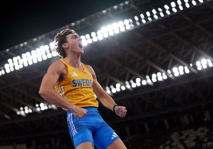 Švédský tyčkař Armand Duplantis a jeho rekord při MS v atletice 2025 v Tokiu