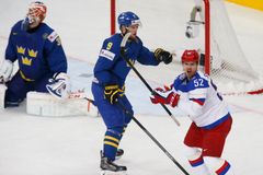 Švédové smázli Rusy a mají v Channel One Cupu první vítězství