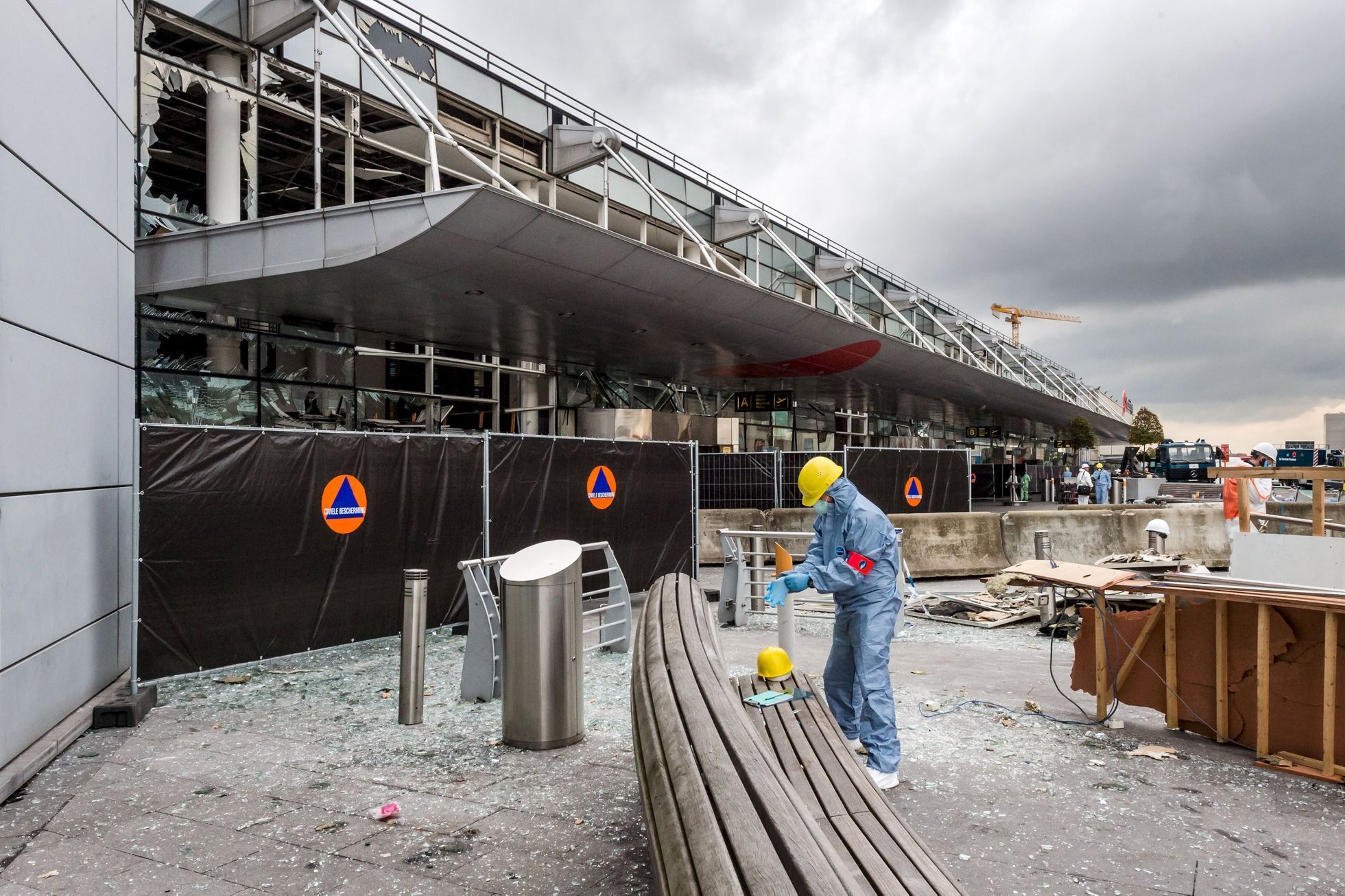 Letiště Zaventem po útocích